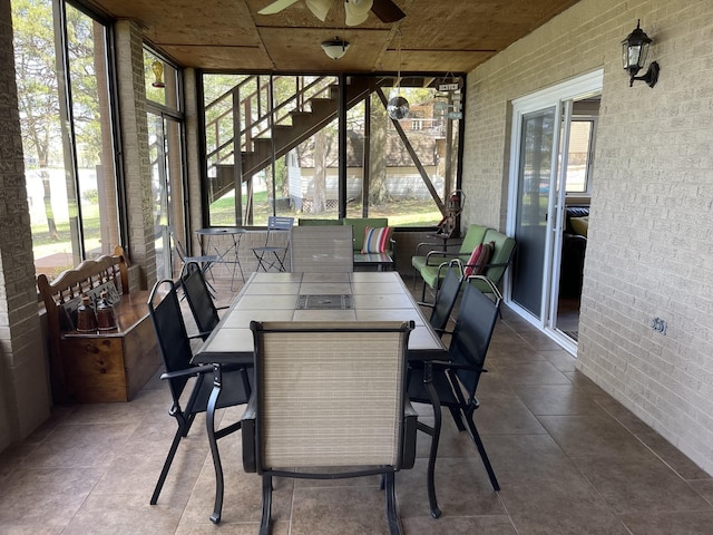 464 Loop Dr, Winchester, TN 37398 - sunroom / solarium with a ceiling fan