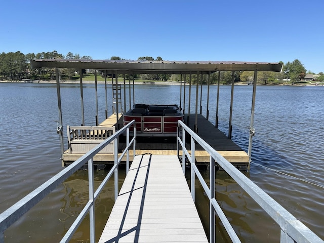 464 Loop Dr, Winchester, TN 37398 - dock featuring a water view and boat lift