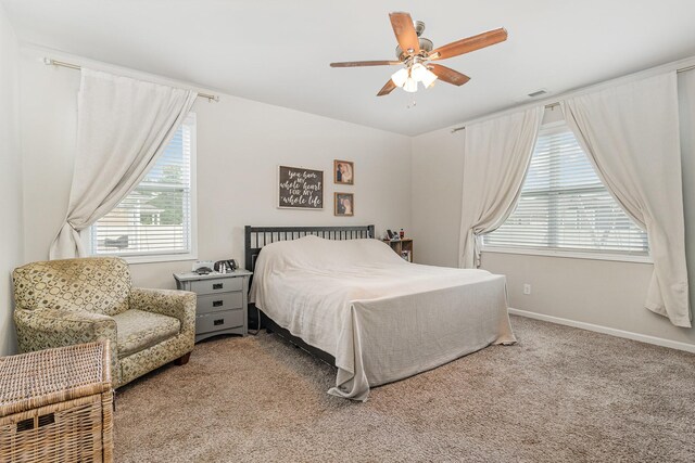 6531 Tulip Tree Dr, Murfreesboro, TN 37128 - carpeted bedroom featuring baseboards and a ceiling fan