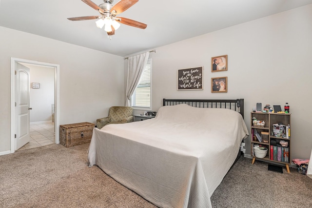 6531 Tulip Tree Dr, Murfreesboro, TN 37128 - bedroom with carpet and ceiling fan