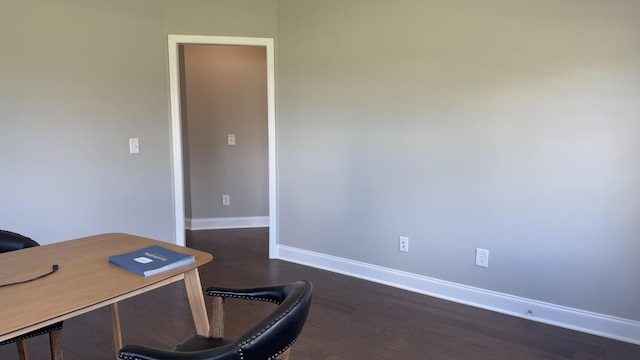 881 Meadowcrest Way, Lebanon, TN 37090 - office with baseboards and dark wood finished floors