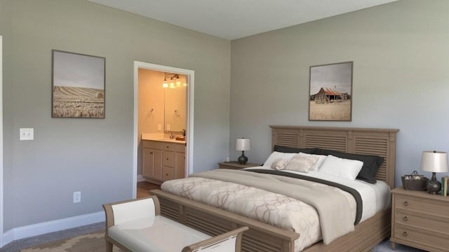 881 Meadowcrest Way, Lebanon, TN 37090 - bedroom with baseboards and ensuite bathroom