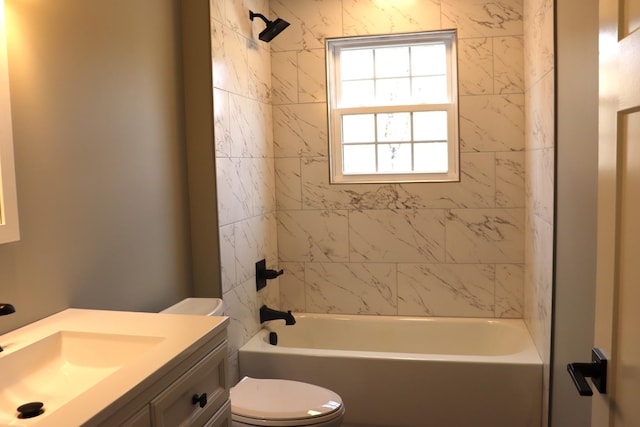 2420 Eagle Rock Rd, Monteagle, TN 37356 - full bath featuring toilet, vanity, and shower / bath combination