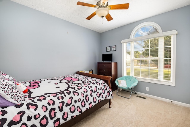5026 Claude Dr, Smyrna, TN 37167 - bedroom with carpet, baseboards, and ceiling fan