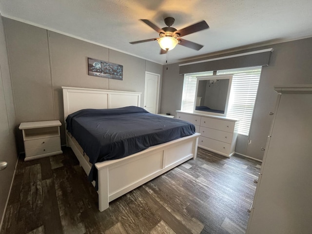 454 Slater Loop, Pikeville, TN 37367 - bedroom with wood finished floors, a ceiling fan, and crown molding