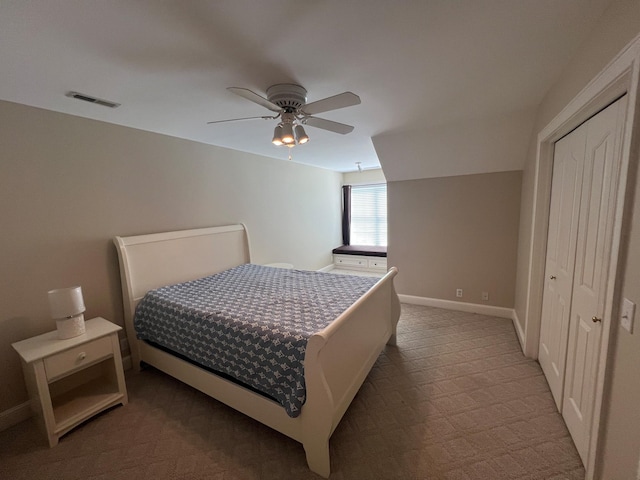 6464 Lebanon Rd, Murfreesboro, TN 37129 - bedroom featuring carpet floors, ceiling fan, baseboards, and a closet