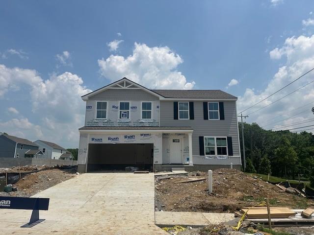 100 Walden Way, Gallatin, TN 37066 - property under construction featuring driveway and a garage