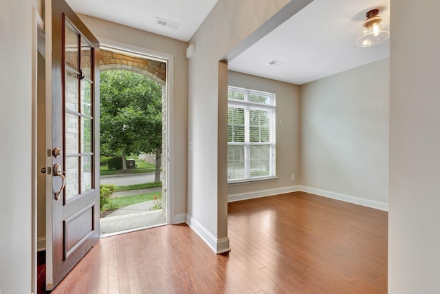 356 Irvine Ln, Franklin, TN 37064 - entrance foyer with hardwood / wood-style flooring and baseboards