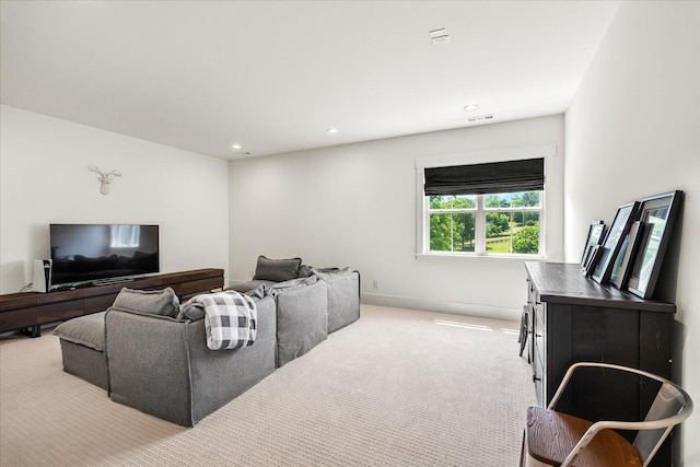 1750 Barrow Ln, Brentwood, TN 37027 - carpeted living area featuring recessed lighting and baseboards