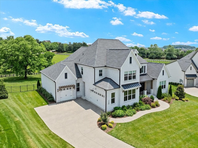 1750 Barrow Ln, Brentwood, TN 37027 - view of front of property featuring a standing seam roof, concrete driveway, metal roof, and roof with shingles