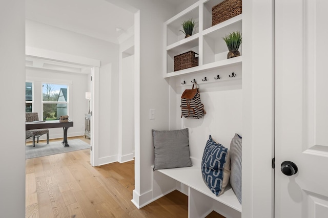 1005 Cherry Tree Dr, Mount Juliet, TN 37122 - mudroom with light wood-style flooring and baseboards