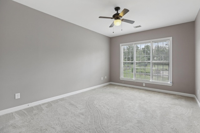 102 Oglethorpe Ave, Gallatin, TN 37066 - empty room with baseboards, ceiling fan, and light carpet