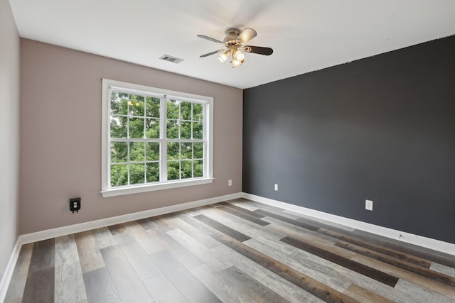 102 Oglethorpe Ave, Gallatin, TN 37066 - spare room with a ceiling fan, baseboards, and wood finished floors
