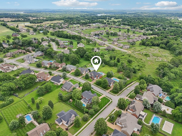102 Oglethorpe Ave, Gallatin, TN 37066 - aerial view of property and surrounding area featuring nearby suburban area