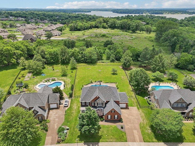 102 Oglethorpe Ave, Gallatin, TN 37066 - aerial view of a pool area and a nearby body of water