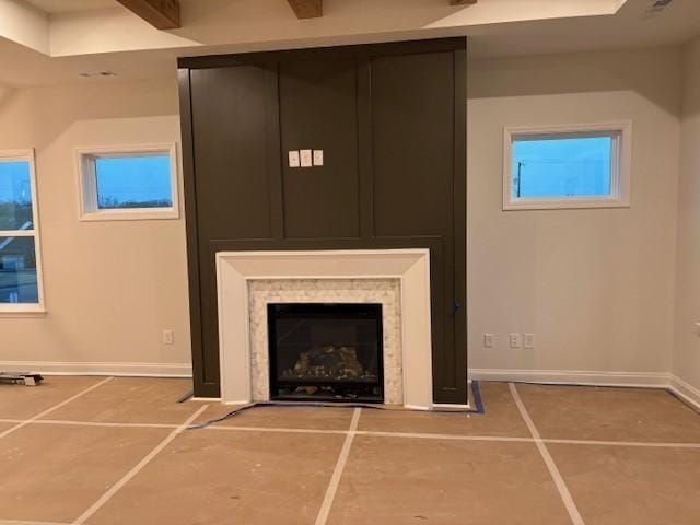 1320 Ashton Park Dr, Mount Juliet, TN 37122 - detailed view of baseboards and a fireplace