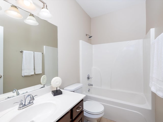 2438 Arden Village Dr, Columbia, TN 38401 - full bathroom with vanity, shower / bathtub combination, and toilet