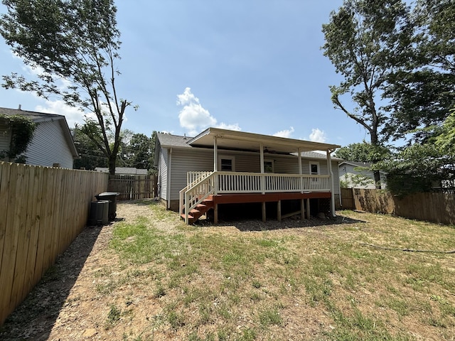 4725 Greystone St, Antioch, TN 37013 - back of property featuring a deck