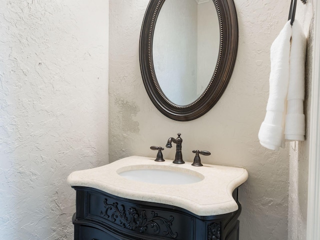 5007 Buds Farm Ln, Franklin, TN 37064 - bathroom with vanity and a textured wall