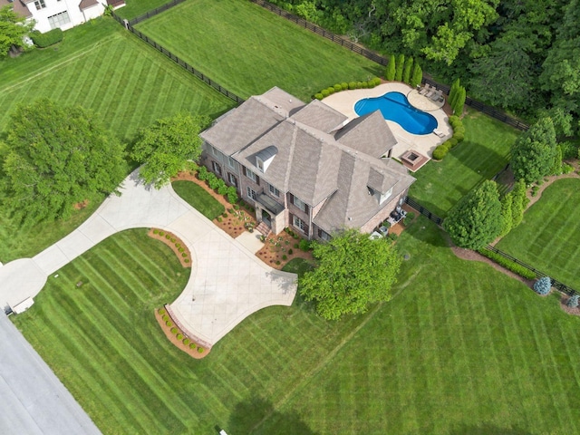 5007 Buds Farm Ln, Franklin, TN 37064 - bird's eye view of a pool