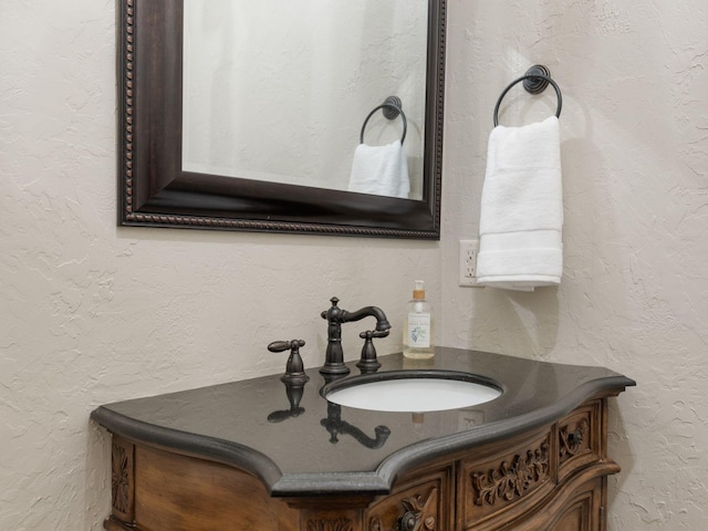 5007 Buds Farm Ln, Franklin, TN 37064 - bathroom with vanity and a textured wall