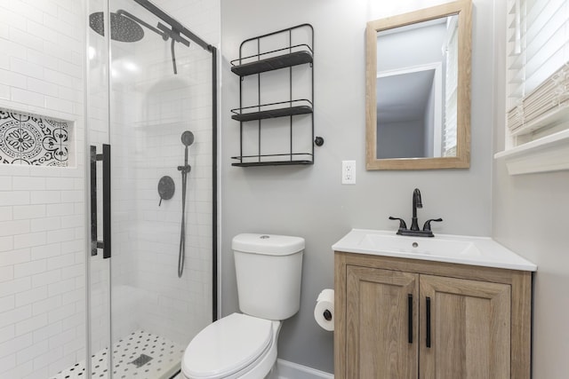 102 Ryburn Dr, Old Hickory, TN 37138 - bathroom with vanity, toilet, and a shower stall