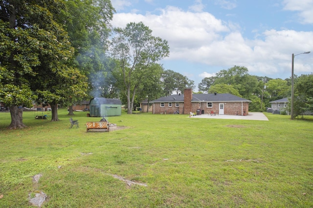 102 Ryburn Dr, Old Hickory, TN 37138 - view of green lawn with a patio
