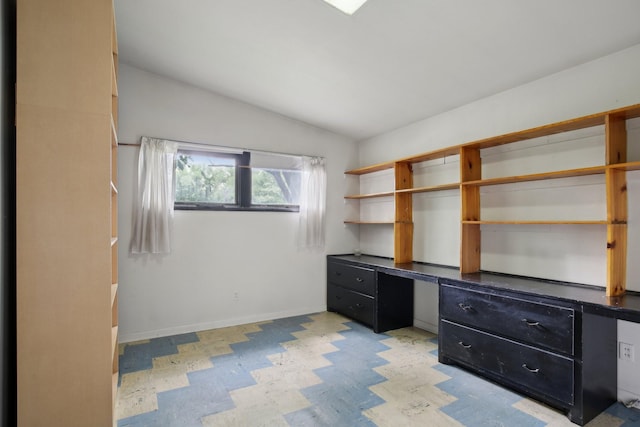 929 Deervale Dr, Nashville, TN 37217 - unfurnished office with vaulted ceiling and built in study area