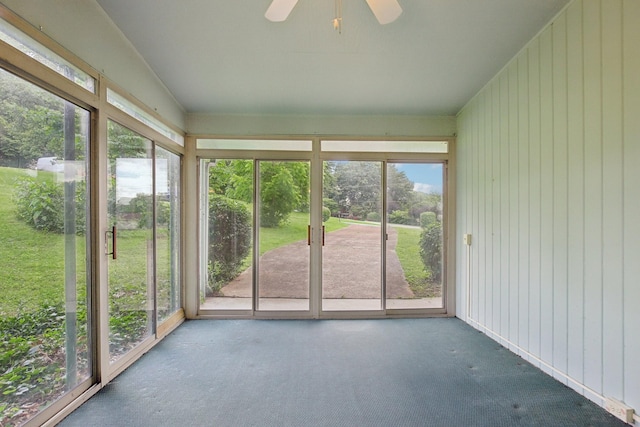 929 Deervale Dr, Nashville, TN 37217 - unfurnished sunroom featuring a ceiling fan