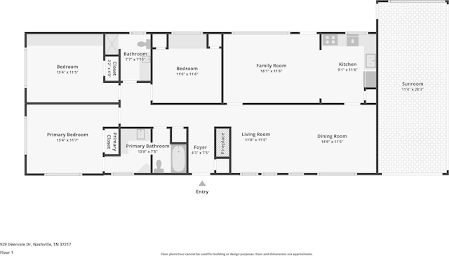 929 Deervale Dr, Nashville, TN 37217 - floor plan / room layout