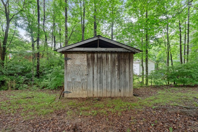 7214 Timberlane Dr, Fairview, TN 37062 - view of shed featuring a view of trees