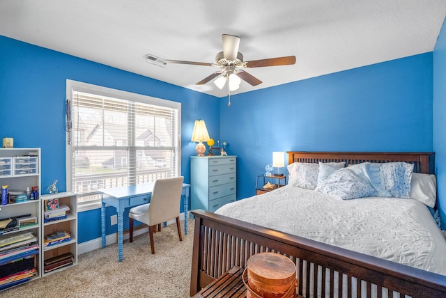 2913 Feng Way, Clarksville, TN 37040 - carpeted bedroom featuring a ceiling fan and baseboards