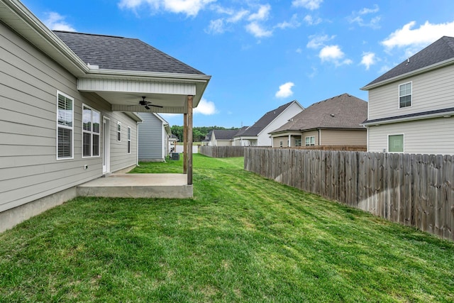 404 Generosity Way, Smyrna, TN 37167 - view of yard featuring a ceiling fan, a patio, and a residential view