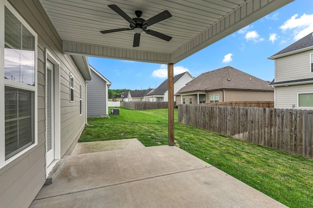 404 Generosity Way, Smyrna, TN 37167 - view of patio featuring a ceiling fan and a residential view