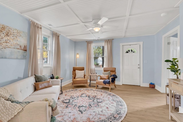 210 Kerr Ave, Murfreesboro, TN 37130 - living area with plenty of natural light, baseboards, and light wood-type flooring