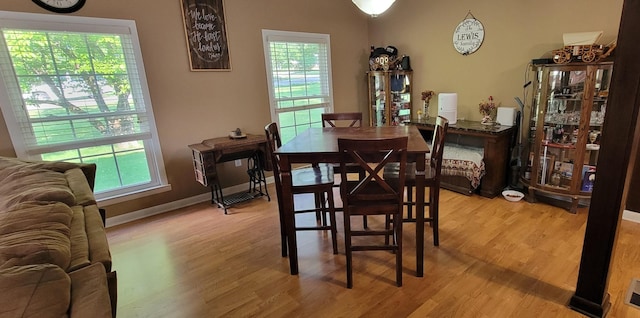 208 Royal Oak Dr, Dickson, TN 37055 - dining room with light wood-type flooring and baseboards