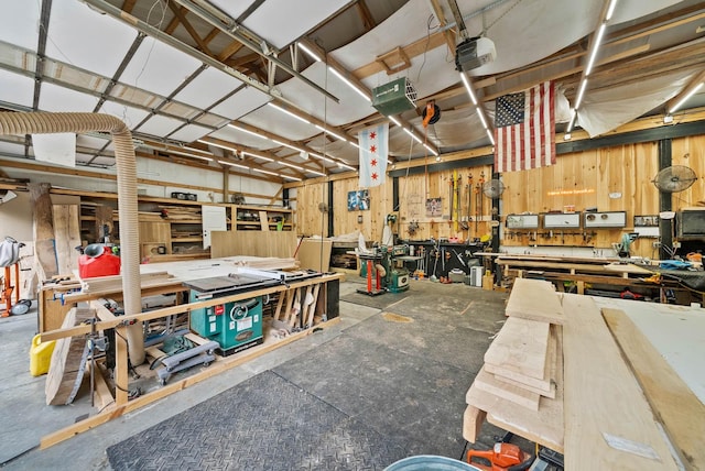 1240 John Windrow Rd, Eagleville, TN 37060 - misc room featuring a workshop area and concrete flooring