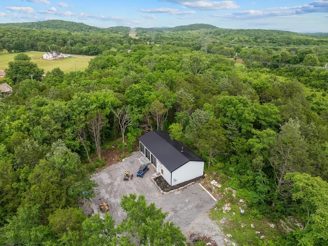 1240 John Windrow Rd, Eagleville, TN 37060 - view from above of property with a heavily wooded area