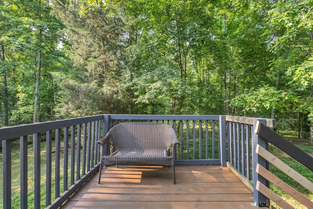 9780 S Lick Creek Rd SW, Lyles, TN 37098 - view of wooden terrace