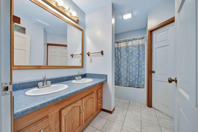 943 Old Ccc Rd, Sewanee, TN 37375 - bathroom featuring double vanity and shower / bath combo