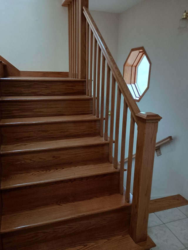 943 Old Ccc Rd, Sewanee, TN 37375 - stairs featuring tile patterned flooring