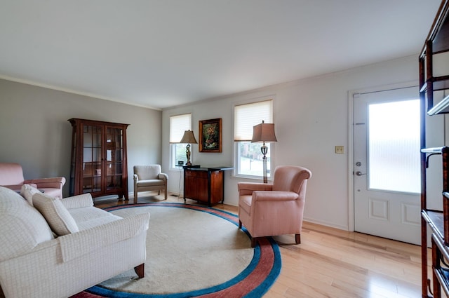 6307 Park Ln, Nashville, TN 37205 - living area with ornamental molding and light wood finished floors