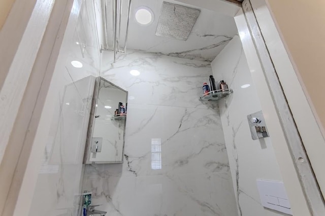 262 Purdy Rd, Selmer, TN 38375 - bathroom with a marble finish shower