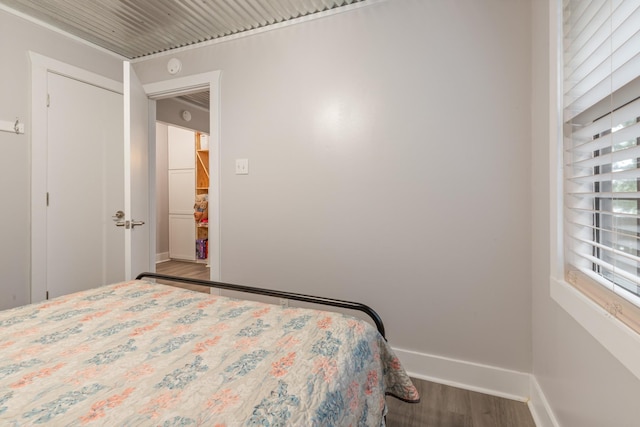 4053 Deer Creek Rd, Linden, TN 37096 - bedroom featuring baseboards and wood finished floors