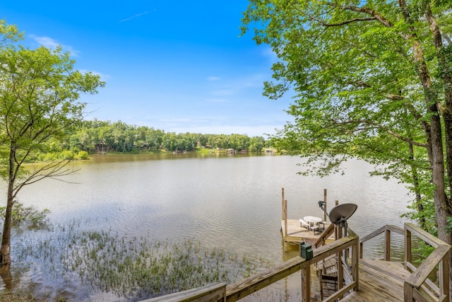 4053 Deer Creek Rd, Linden, TN 37096 - dock area featuring a water view