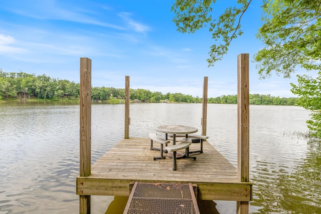 4053 Deer Creek Rd, Linden, TN 37096 - dock featuring a water view
