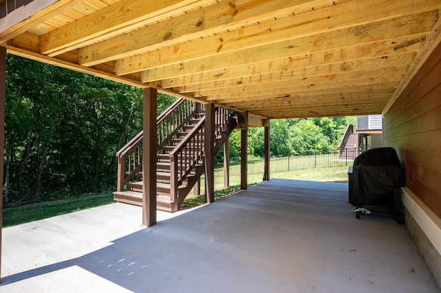 301 Evans Dr, Tullahoma, TN 37388 - view of patio / terrace with stairway and area for grilling