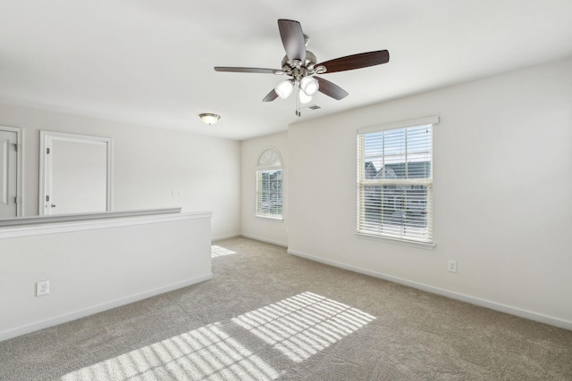 2003 Allerton Way, Spring Hill, TN 37174 - empty room with light carpet, a ceiling fan, and baseboards