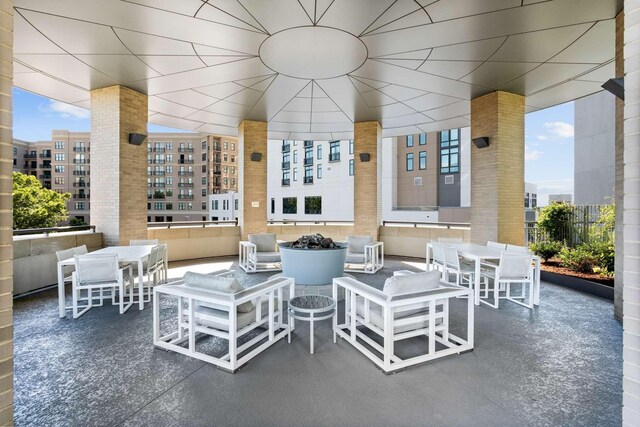 900 20th Ave S Unit 1601, Nashville, TN 37212 - view of patio / terrace featuring outdoor dining space and a city view