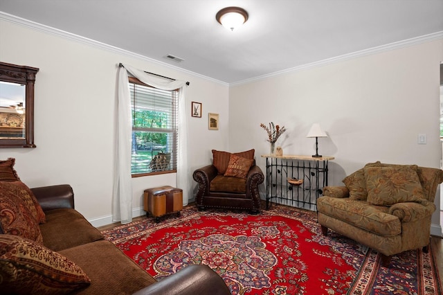 204 Chapman Ct, La Fayette, GA 30728 - living area featuring ornamental molding and baseboards